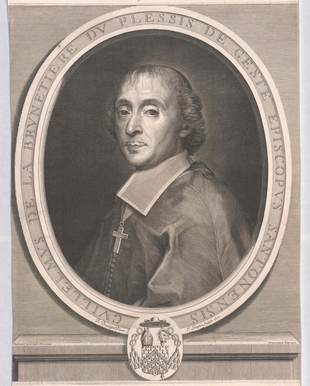 Guillaume de La Brunetiere du Plessis-Gest? (stampa) da Artist Unknown