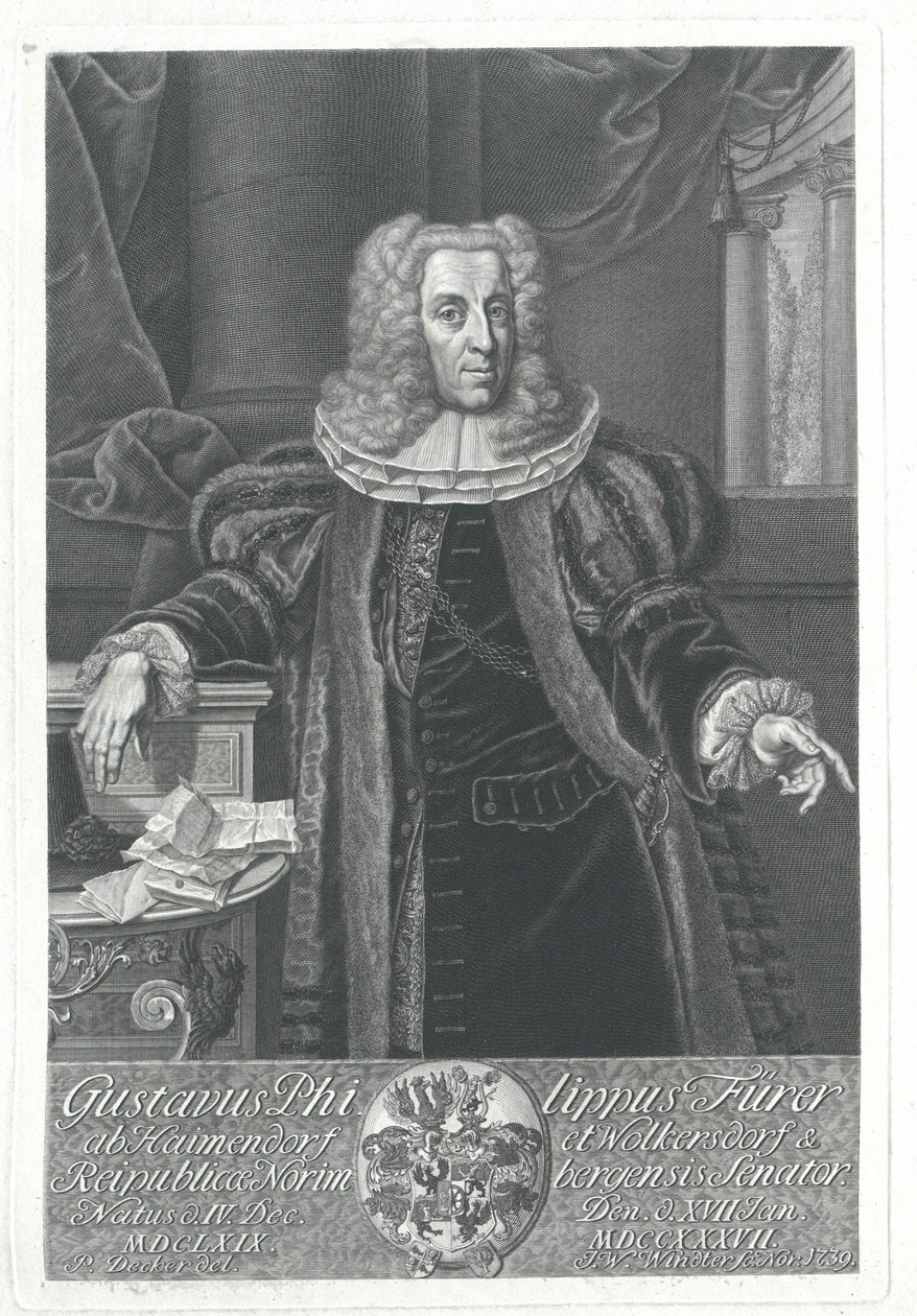 Gustav Philipp Fuerer von Haimendorf da Artist Unknown