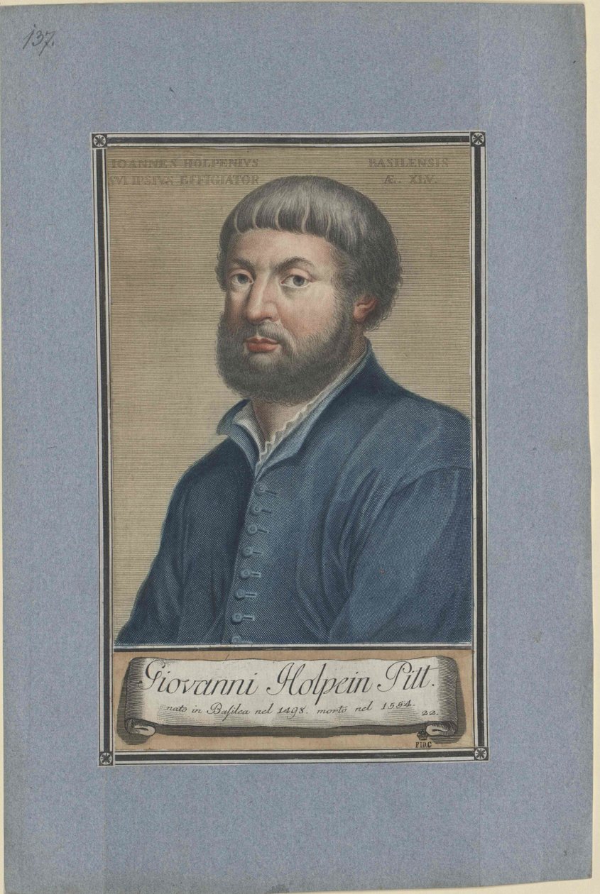 Hans Holbein (stampa) da Artist Unknown