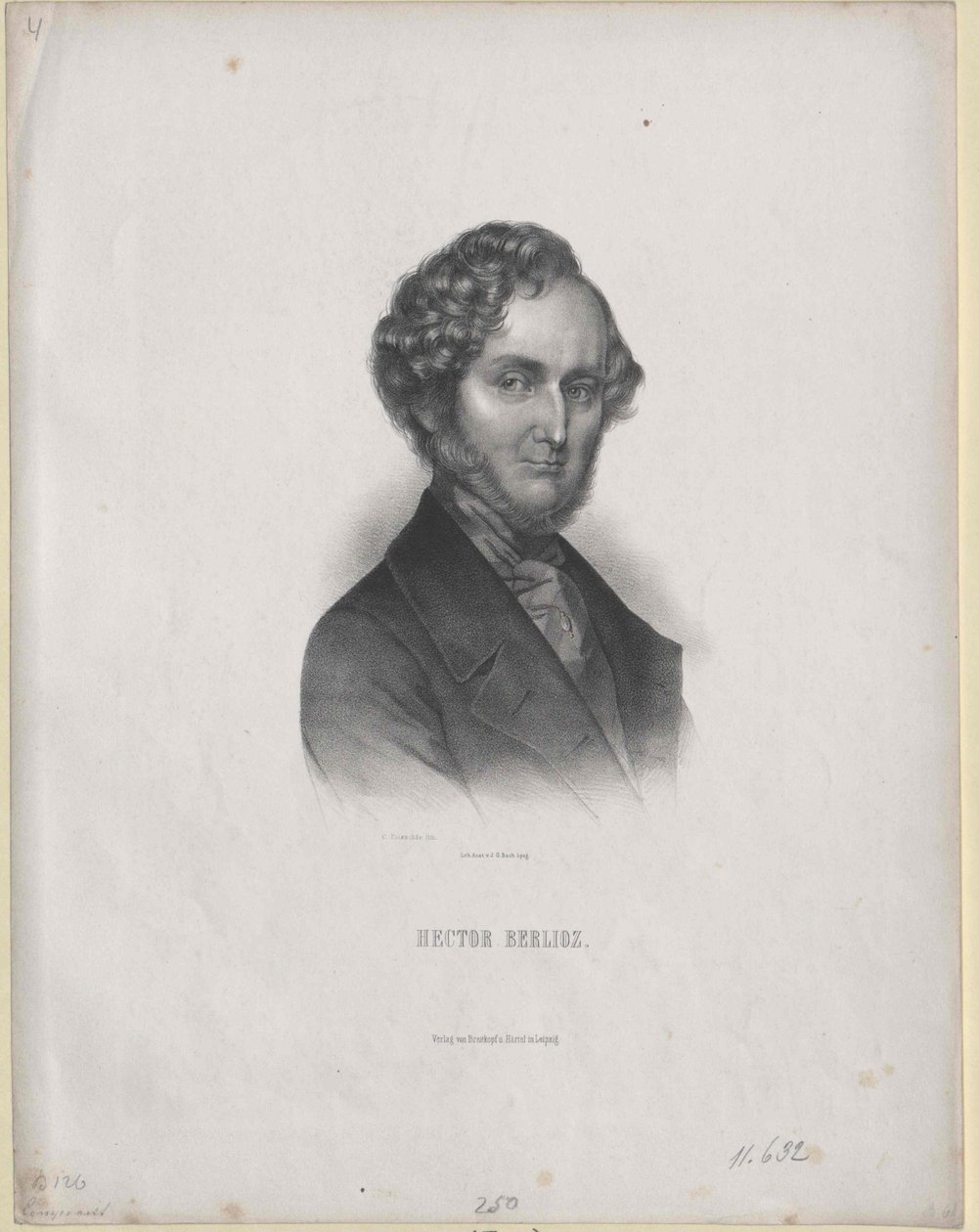 Hector Berlioz (stampa) da Artist Unknown