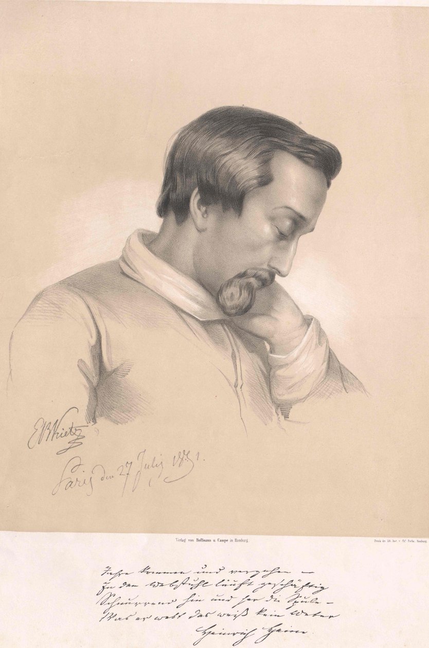 Heinrich Heine (stampa) da Artist Unknown