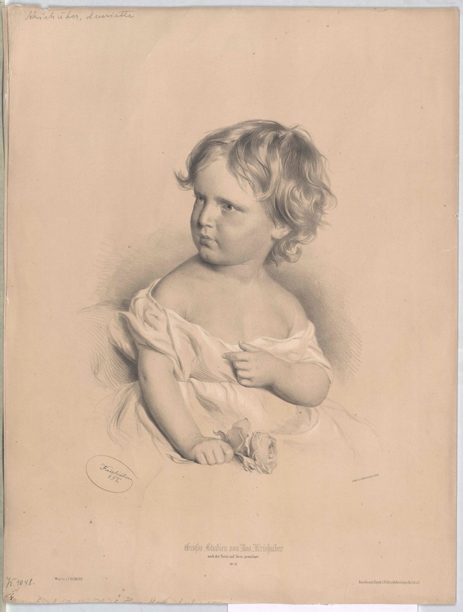 Henriette Kriehuber (stampa) da Artist Unknown