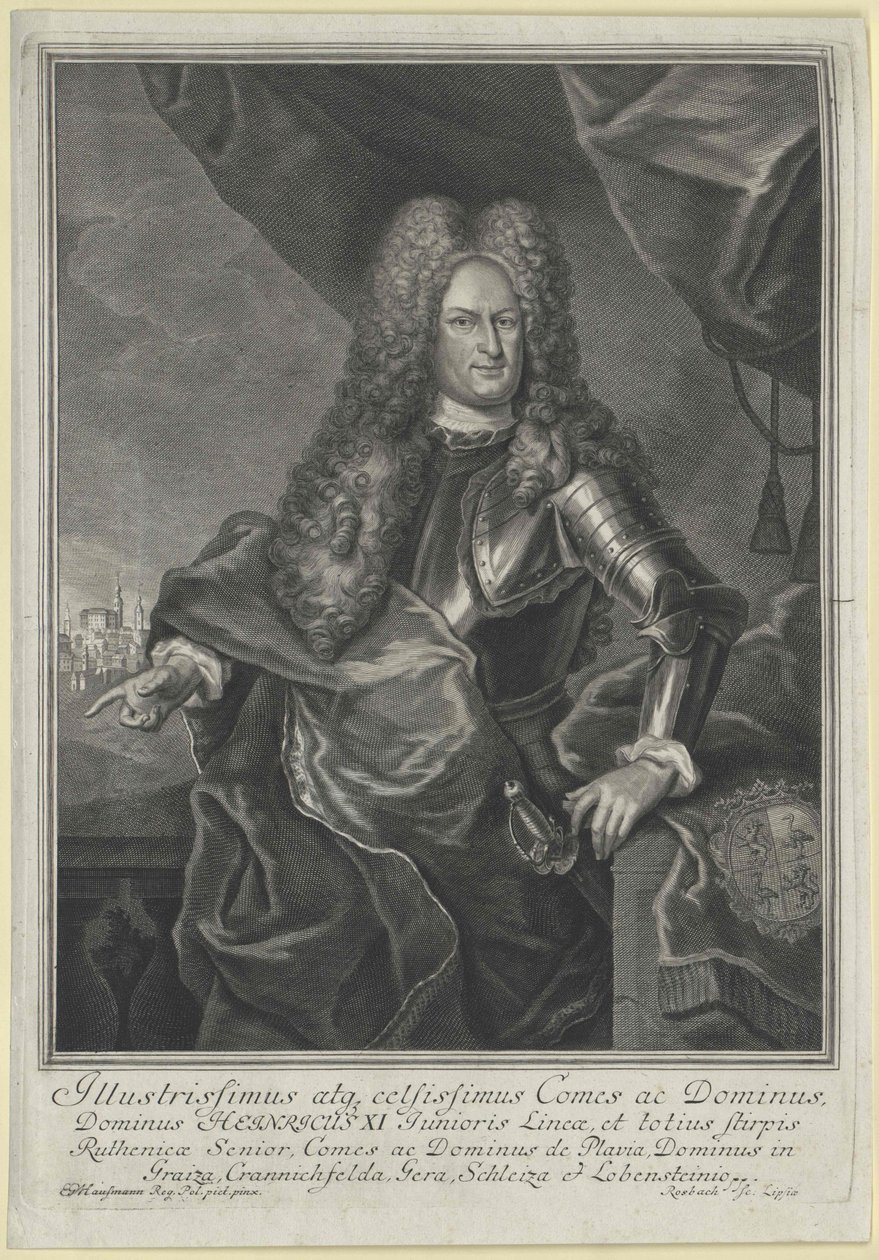 Enrico conte Reuss a Schleiz da Artist Unknown