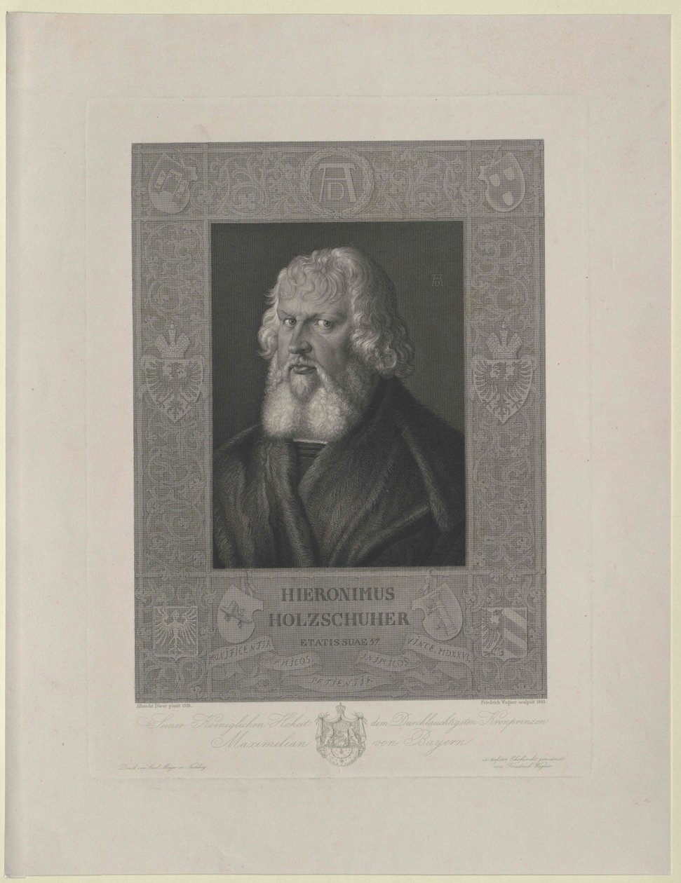 Hieronymus Holzschuher (stampa) da Artist Unknown