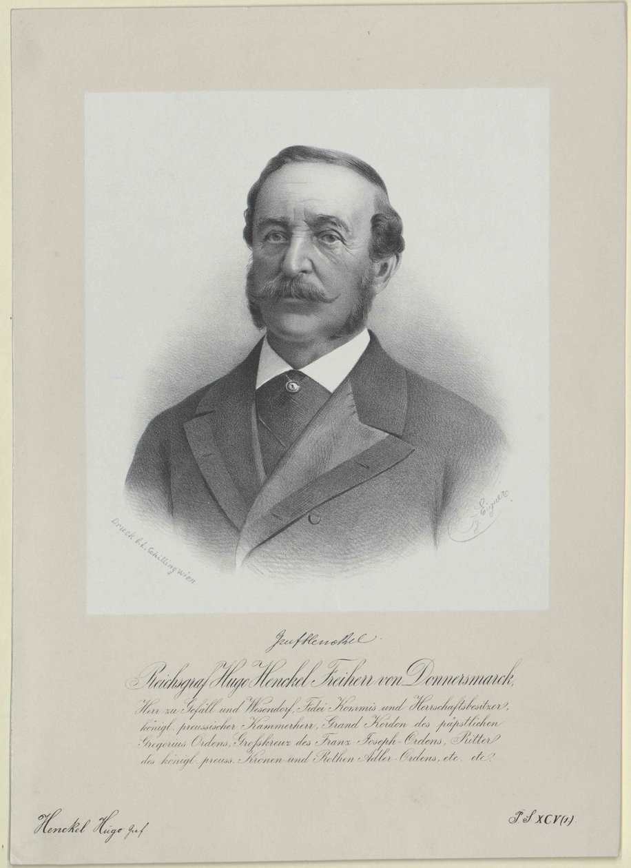 Conte Hugo Henckel-Donnersmarck da Artist Unknown