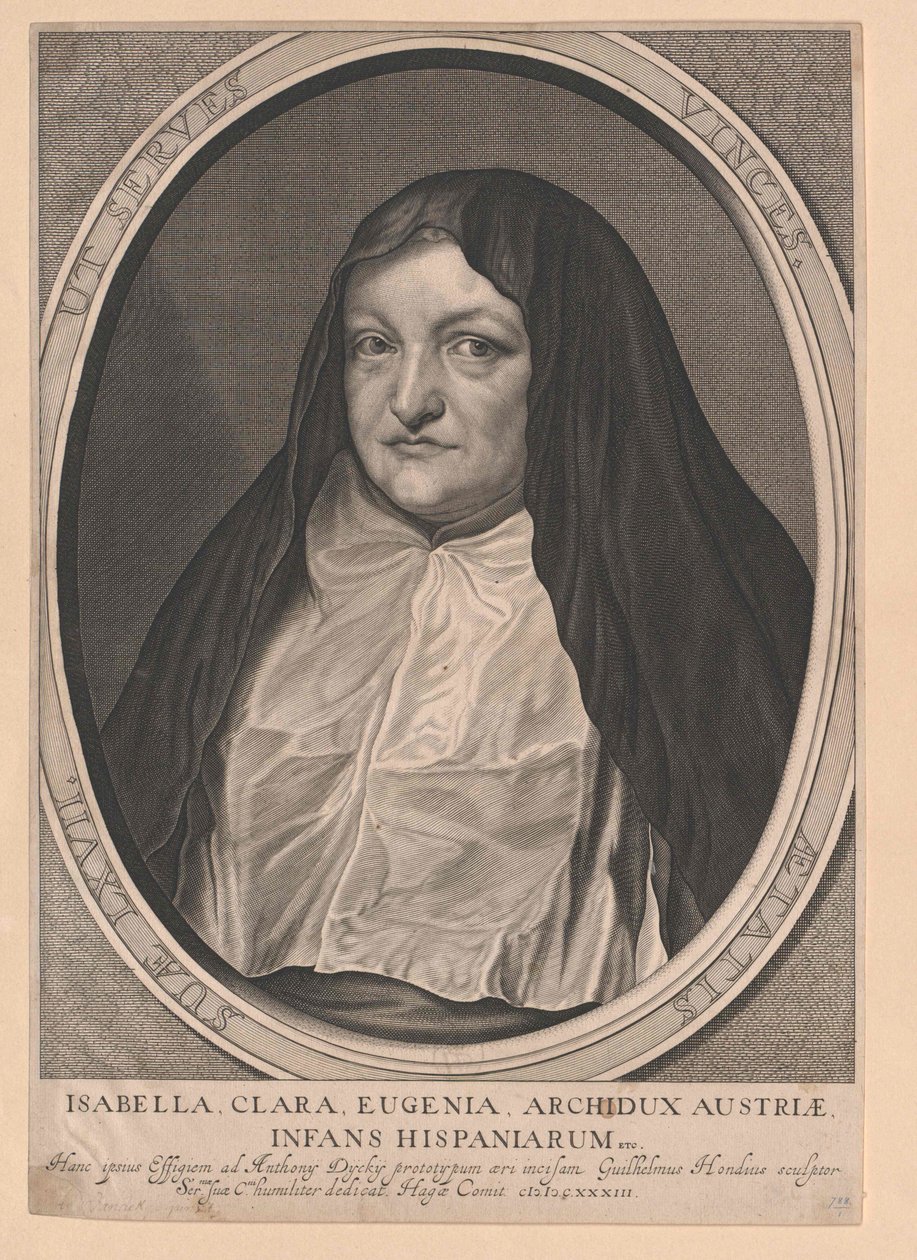 Infanta di Spagna Isabella Clara Eugenia da Artist Unknown