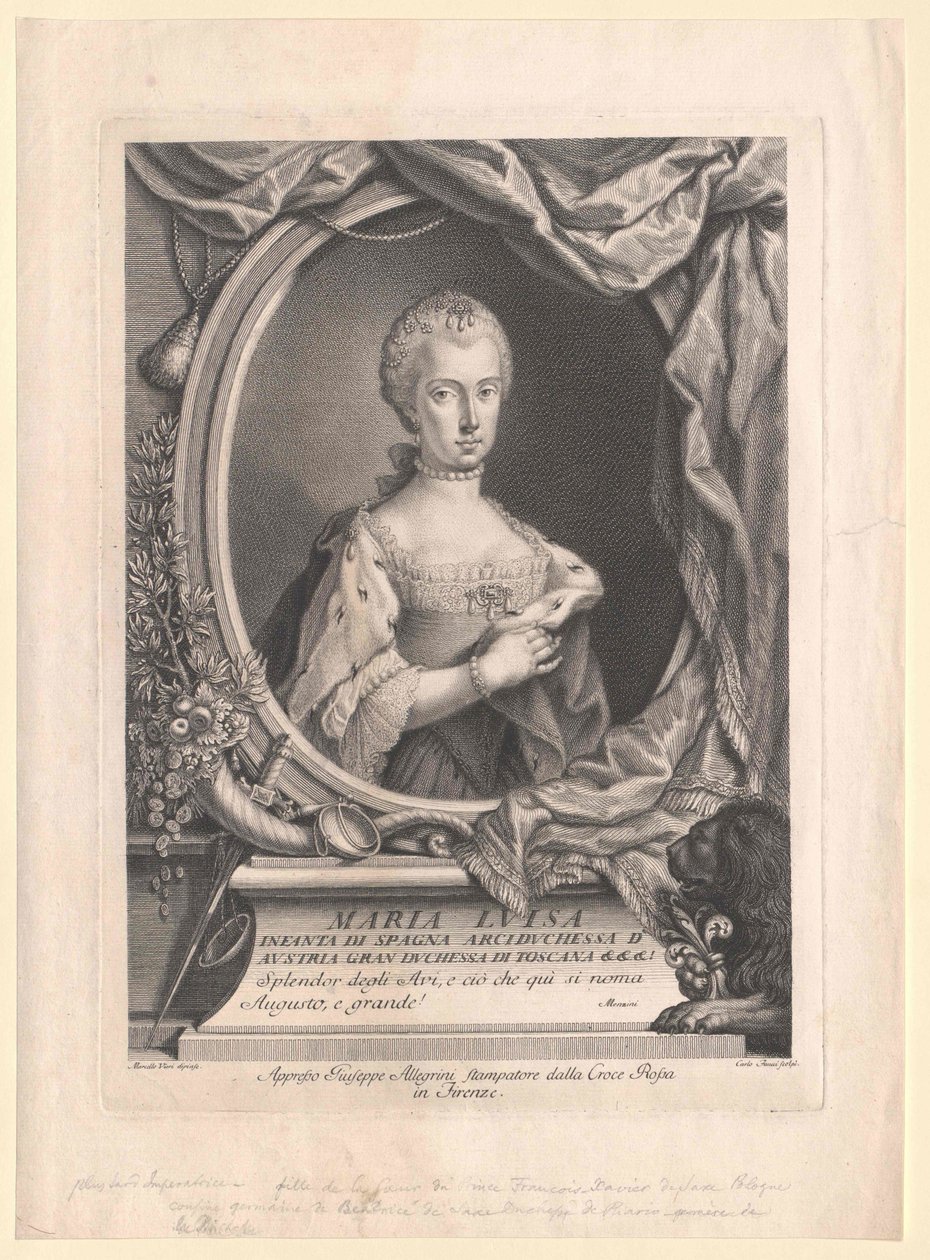 Infanta di Spagna Maria Luisa da Artist Unknown
