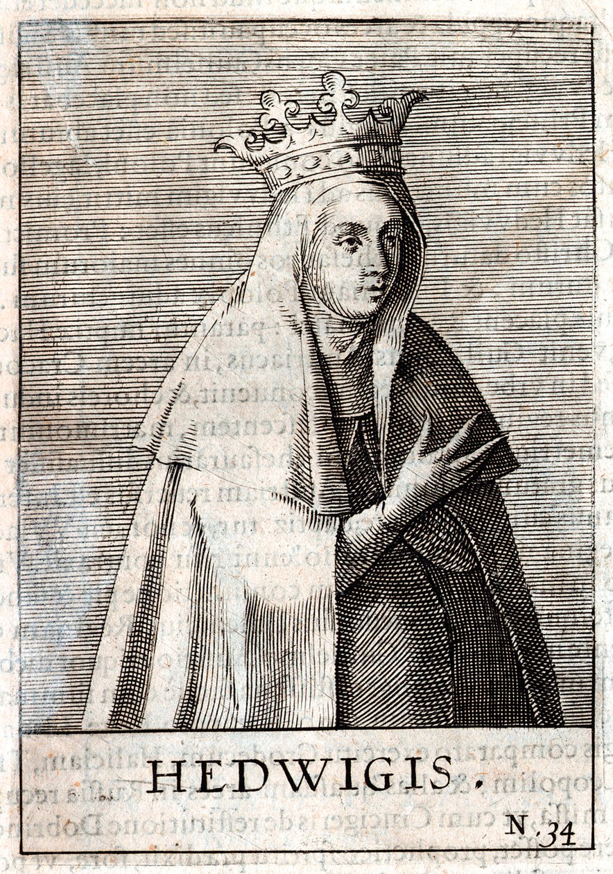 Jadwiga di Polonia (incisione) da Artist Unknown