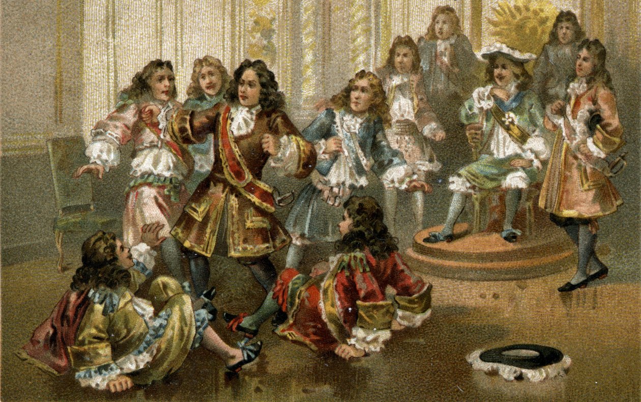 Jean Bart, corsaro francese, alla corte di Luigi XIV . da Artist Unknown