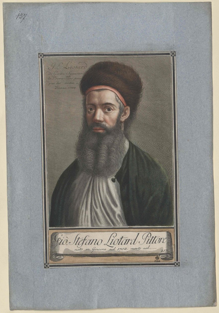 Jean Etienne Liotard (stampa) da Artist Unknown