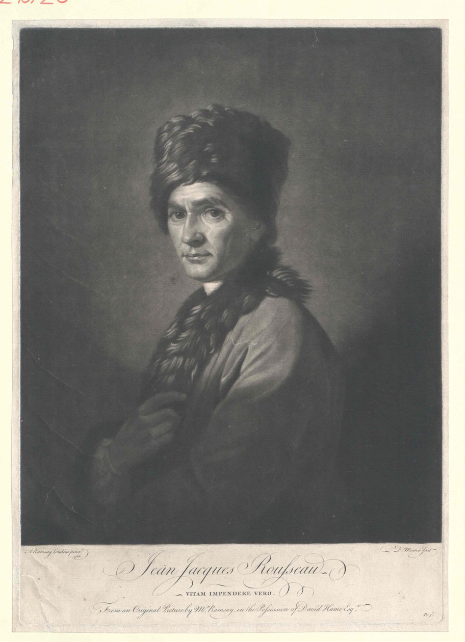 Jean Jacques Rousseau da Artist Unknown