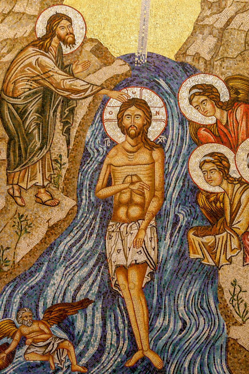 Il battesimo di Gesù. Cattedrale, Harissa, 2022 (foto) da Artist Unknown