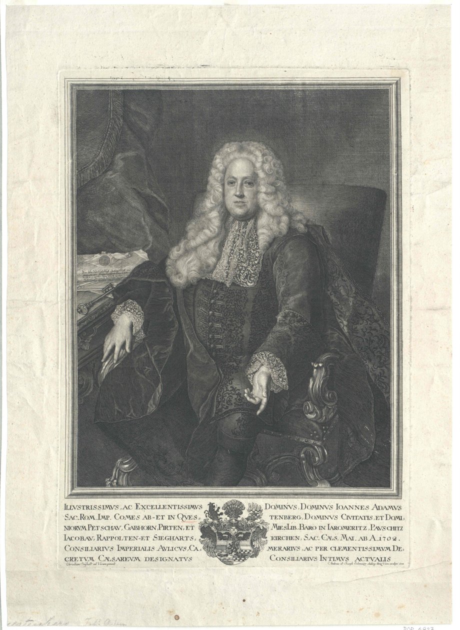 Johann Adam conte von Questenberg da Artist Unknown