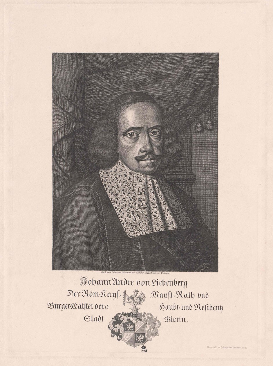 Johann Andreas von Liebenberg (stampa) da Artist Unknown
