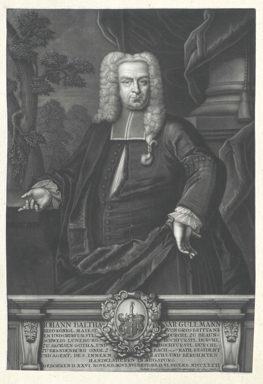 Sig. Johann Balthazar Gullmann da Artist Unknown