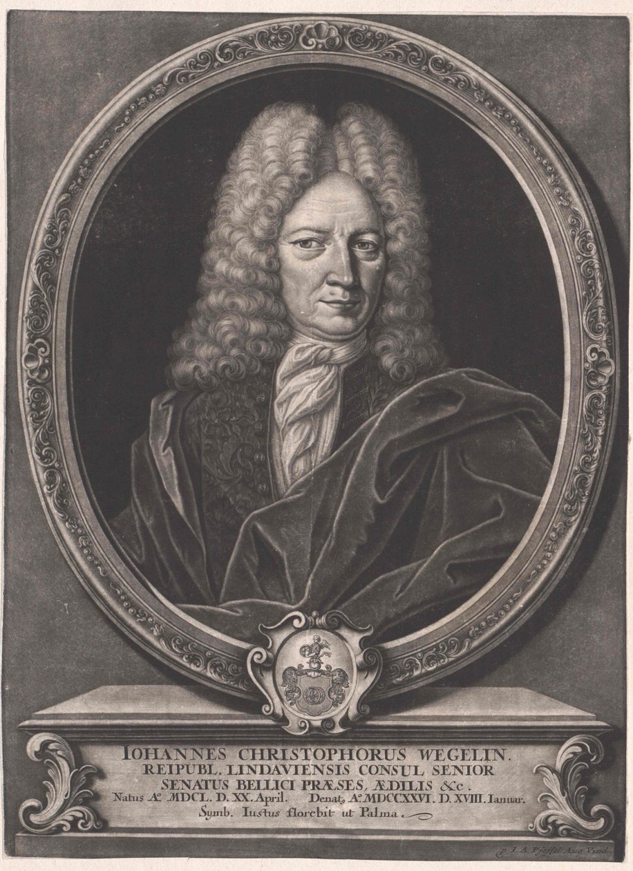 Johann Christoph Wegelin (stampa) da Artist Unknown