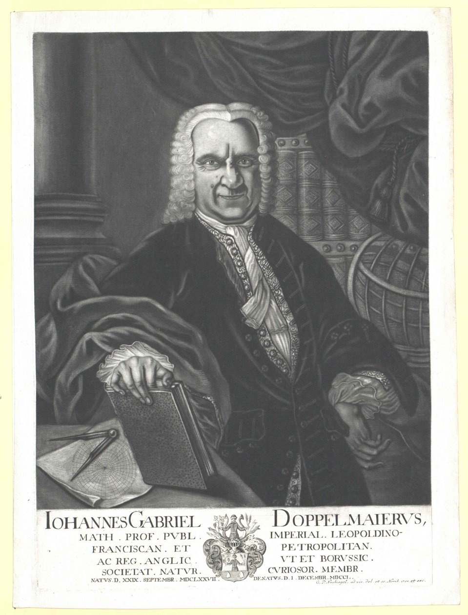 Johann Gabriel Doppelmayr da Artist Unknown