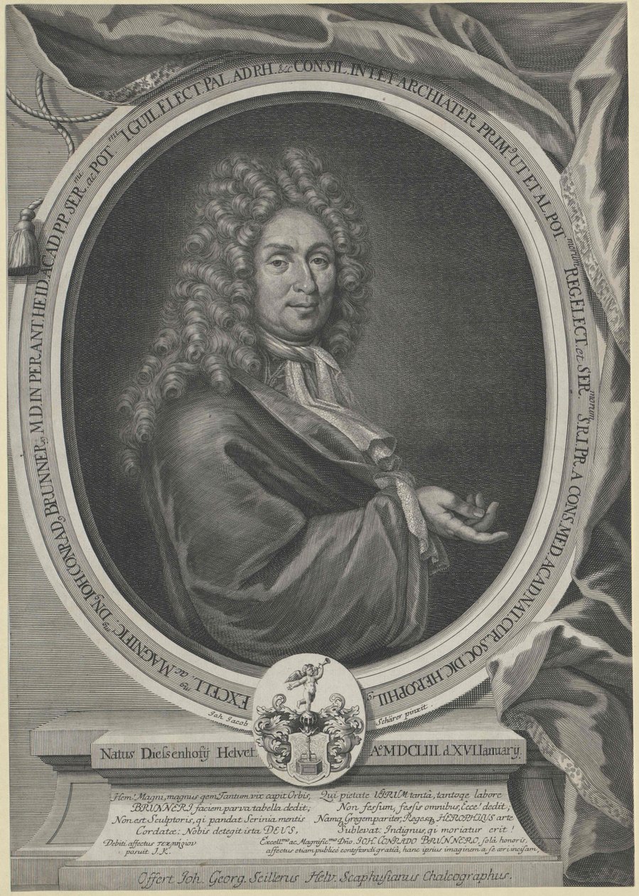 Johann Konrad Brunner (stampa) da Artist Unknown