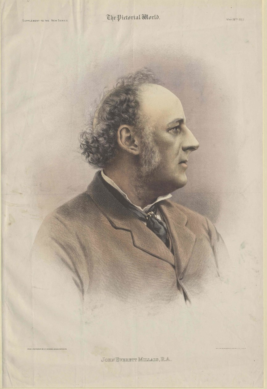 John Everett Millais (print) da Artist Unknown