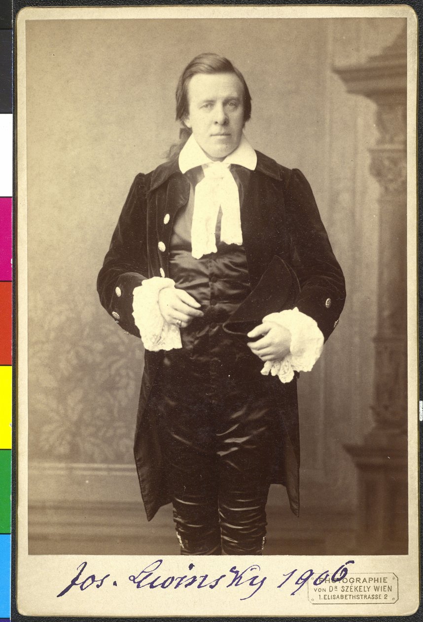 Joseph Lewinsky in "Pitt und Fox" di Rudolf di Gottschall da Artist Unknown