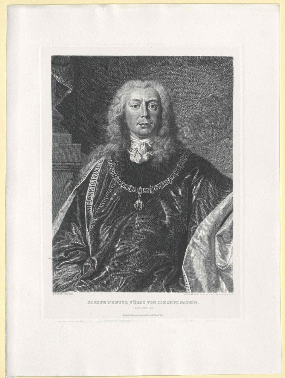 Joseph Wenzel conte del Liechtenstein da Artist Unknown