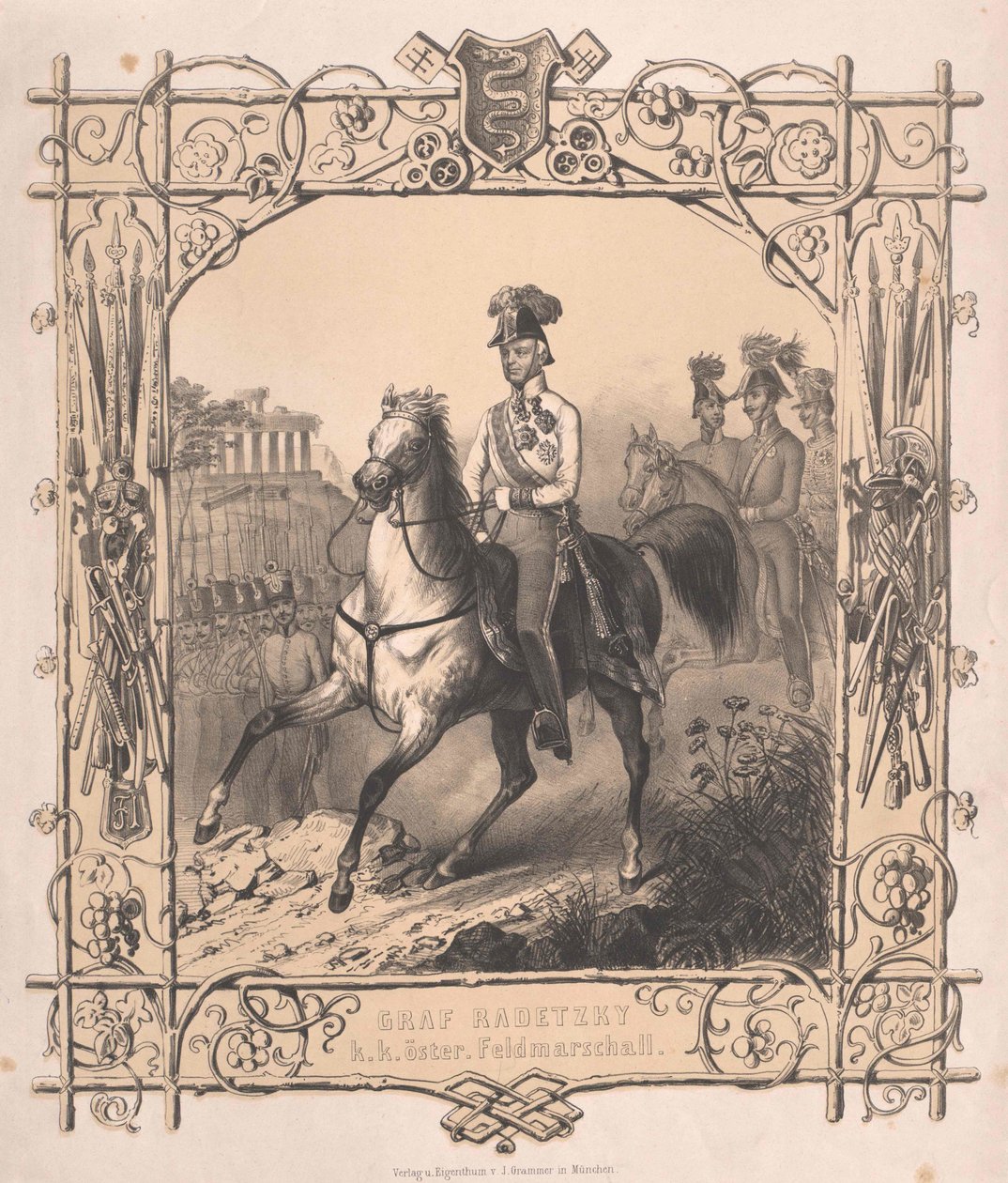 Giuseppe conte Radetzky di Radetz da Artist Unknown