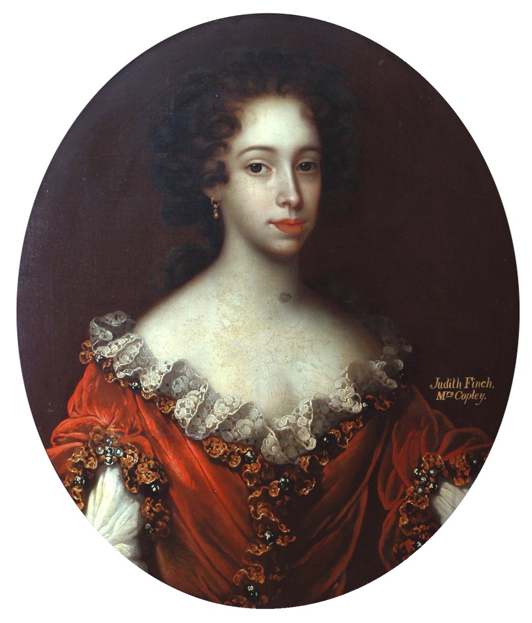Judith Finch, Mrs Copley (olio su tela) da Artist Unknown