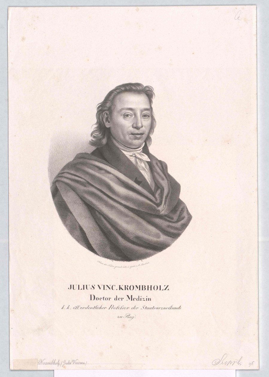 Julius Vincent prezioso von Krombholz da Artist Unknown