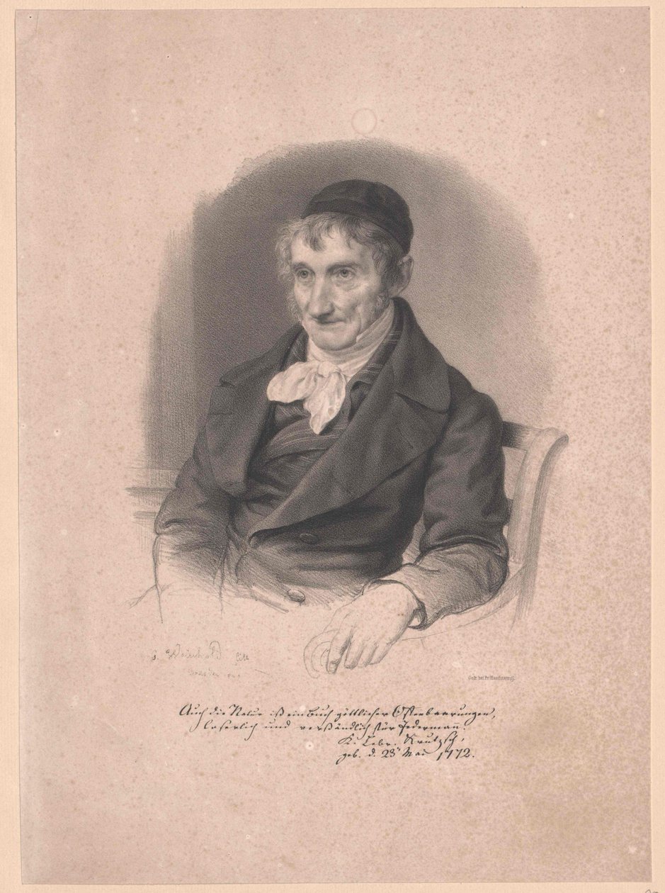 Karl Lebrecht Krutzsch (stampa) da Artist Unknown