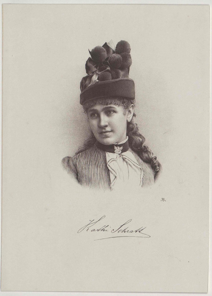 Katharina Schratt (stampa) da Artist Unknown