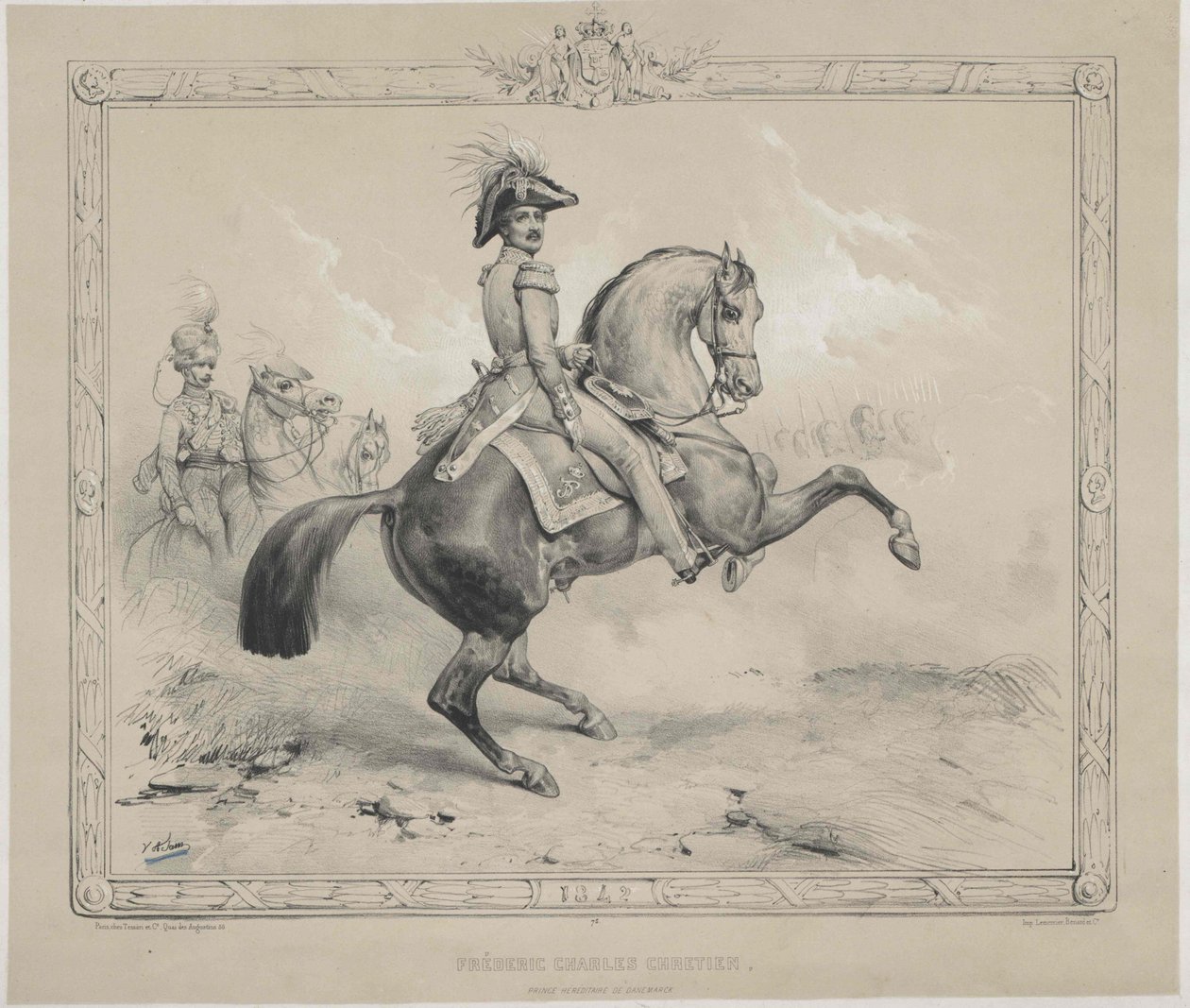 Re di Danimarca Federico VII da Artist Unknown
