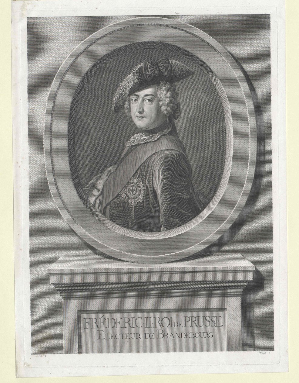Re di Prussia Federico II da Artist Unknown
