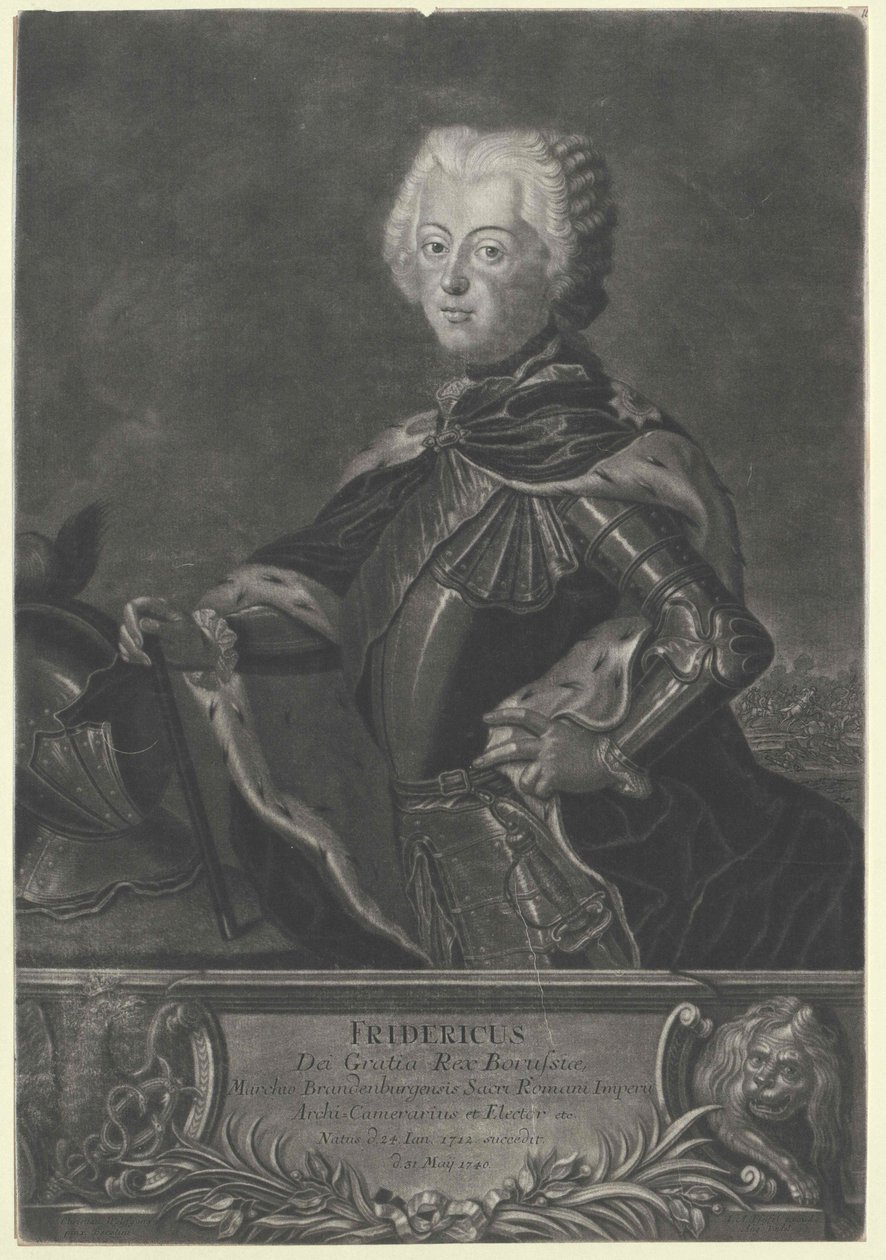Re di Prussia Federico II da Artist Unknown