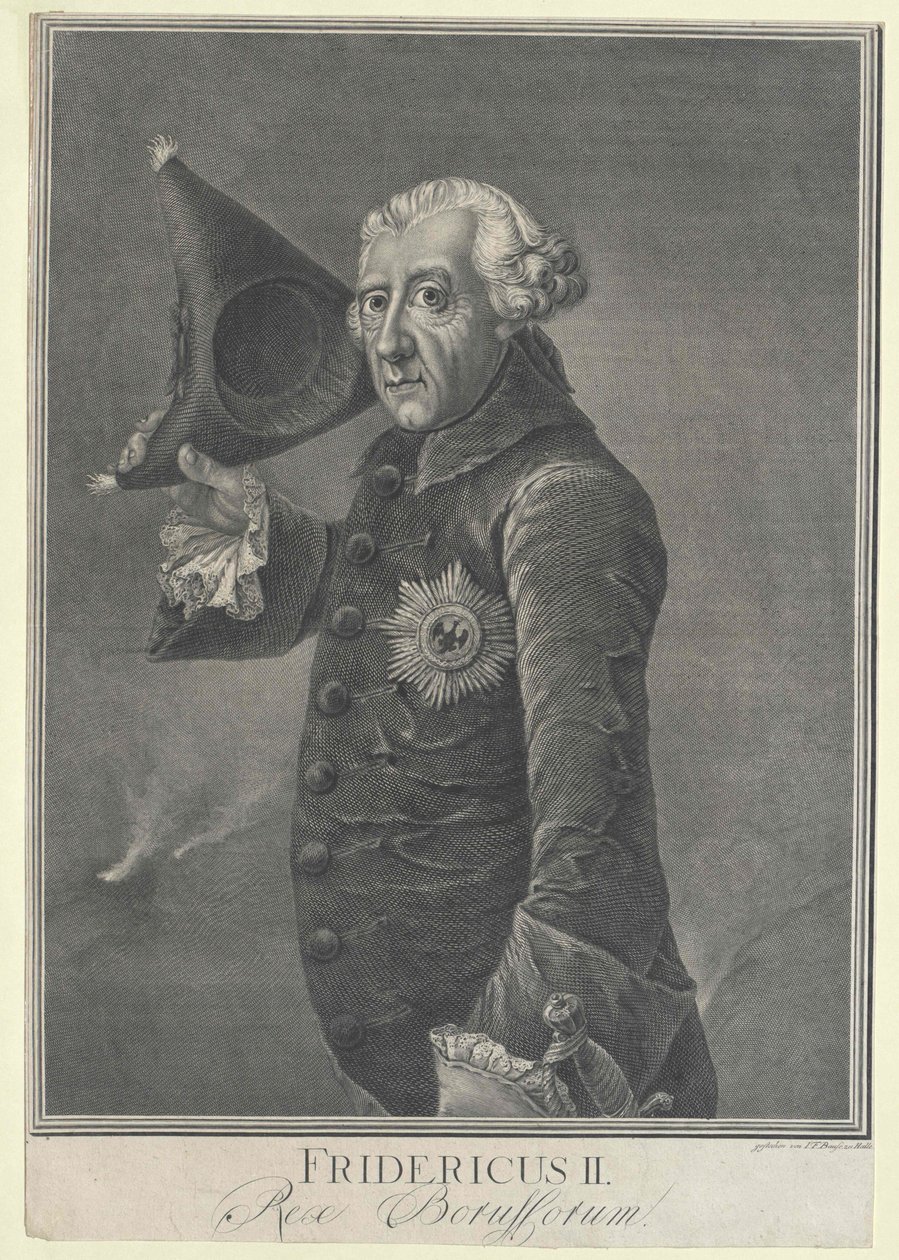 Re di Prussia Federico II da Artist Unknown