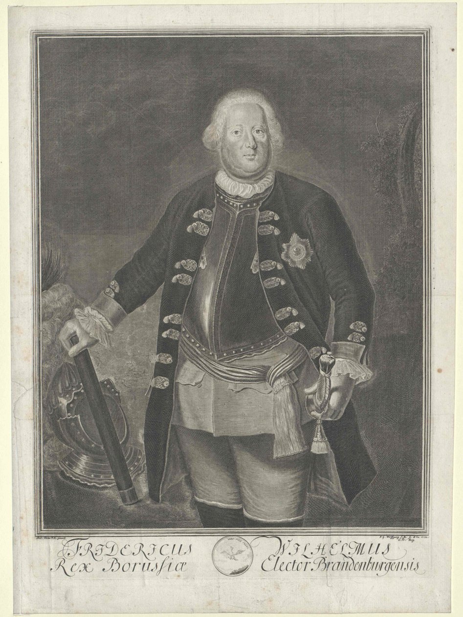 Re di Prussia Federico Guglielmo I da Artist Unknown