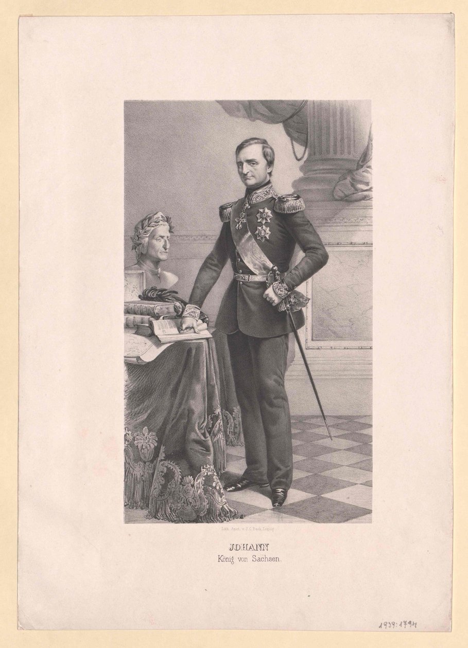 Re di Sassonia Johann da Artist Unknown