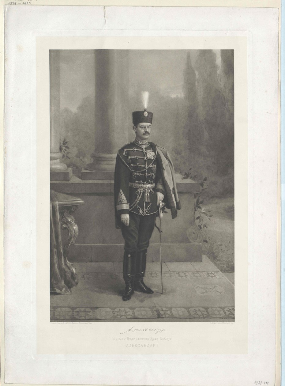 Re di Serbia Alessandro I da Artist Unknown