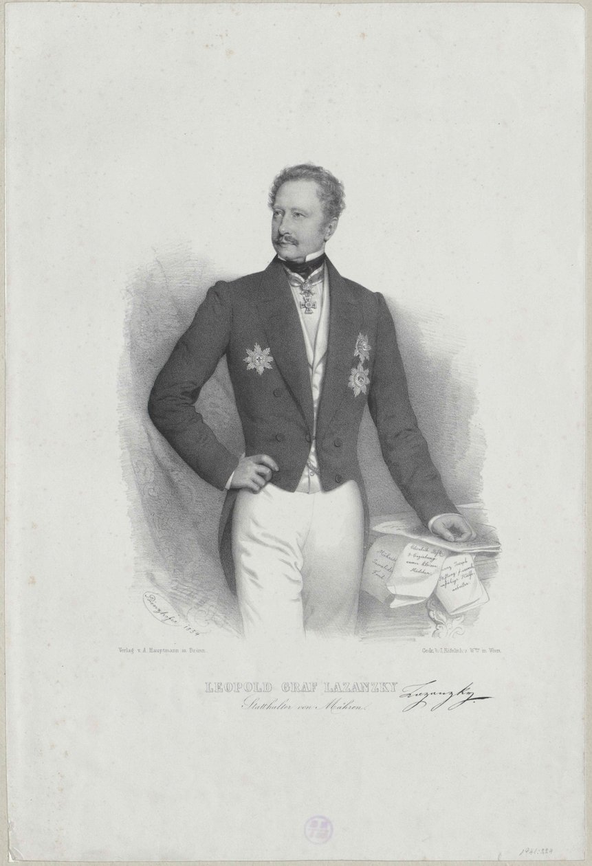 Leopoldo conte Lazansky da Artist Unknown