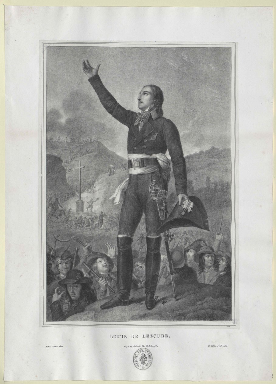 Louis-Marie de Salgues marchese di Lescure da Artist Unknown