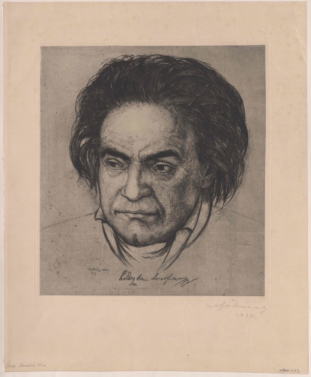 Ludwig van Beethoven da Artist Unknown
