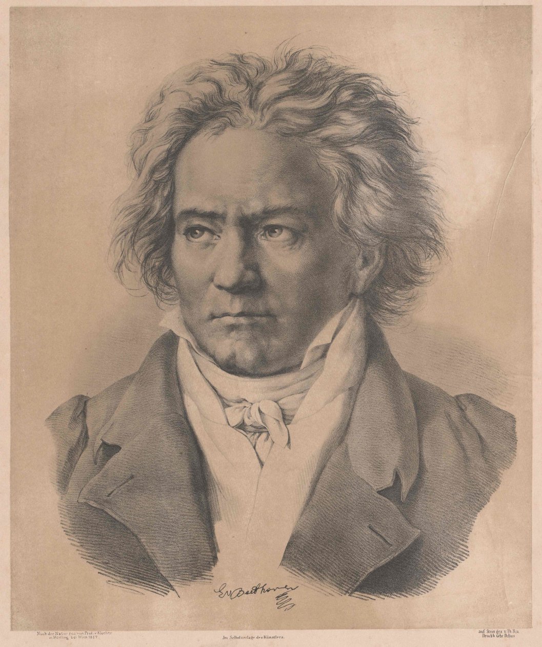Ludwig van Beethoven (stampa) da Artist Unknown