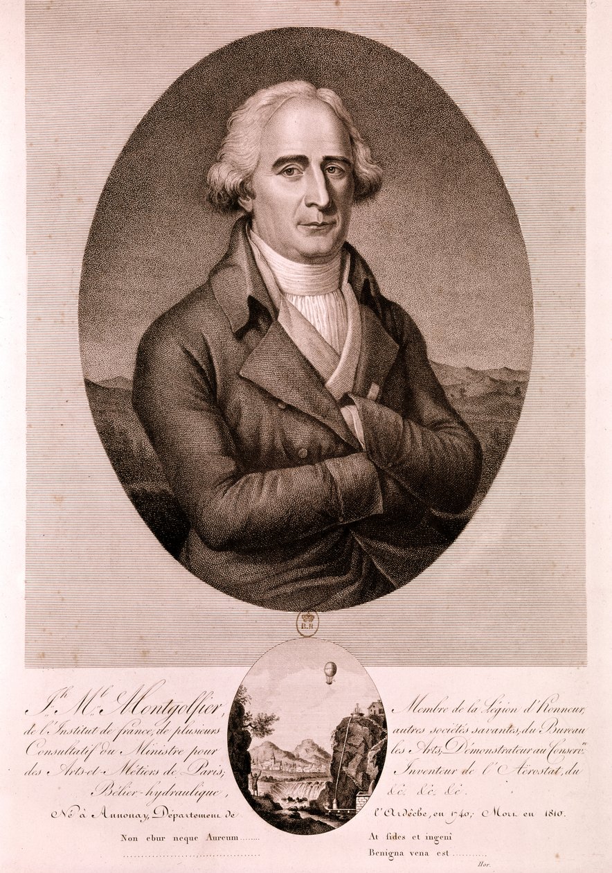 MONTGOLFIER Joseph Michel, pioniere dell