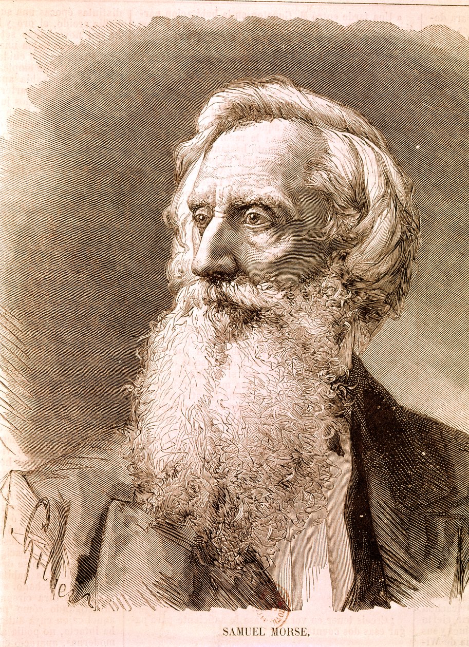 MORSE Samuel Finley Breese, inventore e pittore americano (incisione) da Artist Unknown