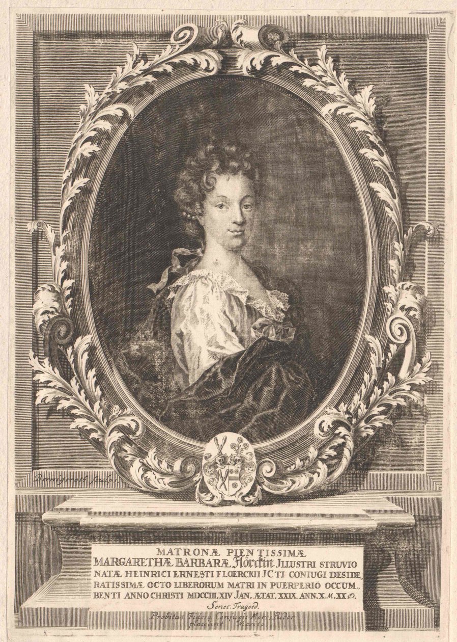 Margarethe Barbara Struve (stampa) da Artist Unknown