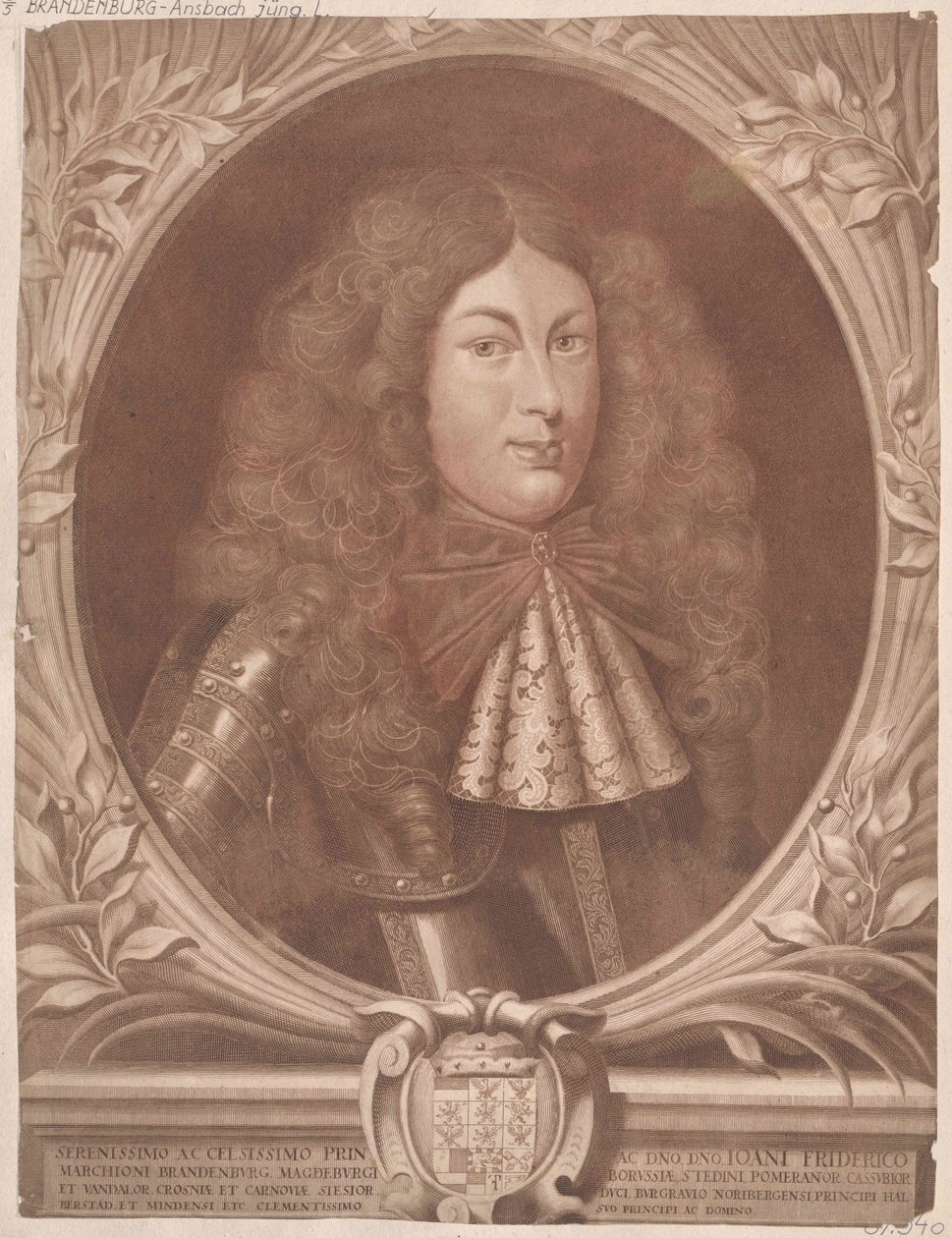 Margravio di Brandeburgo-Ansbach Johann Friedrich da Artist Unknown