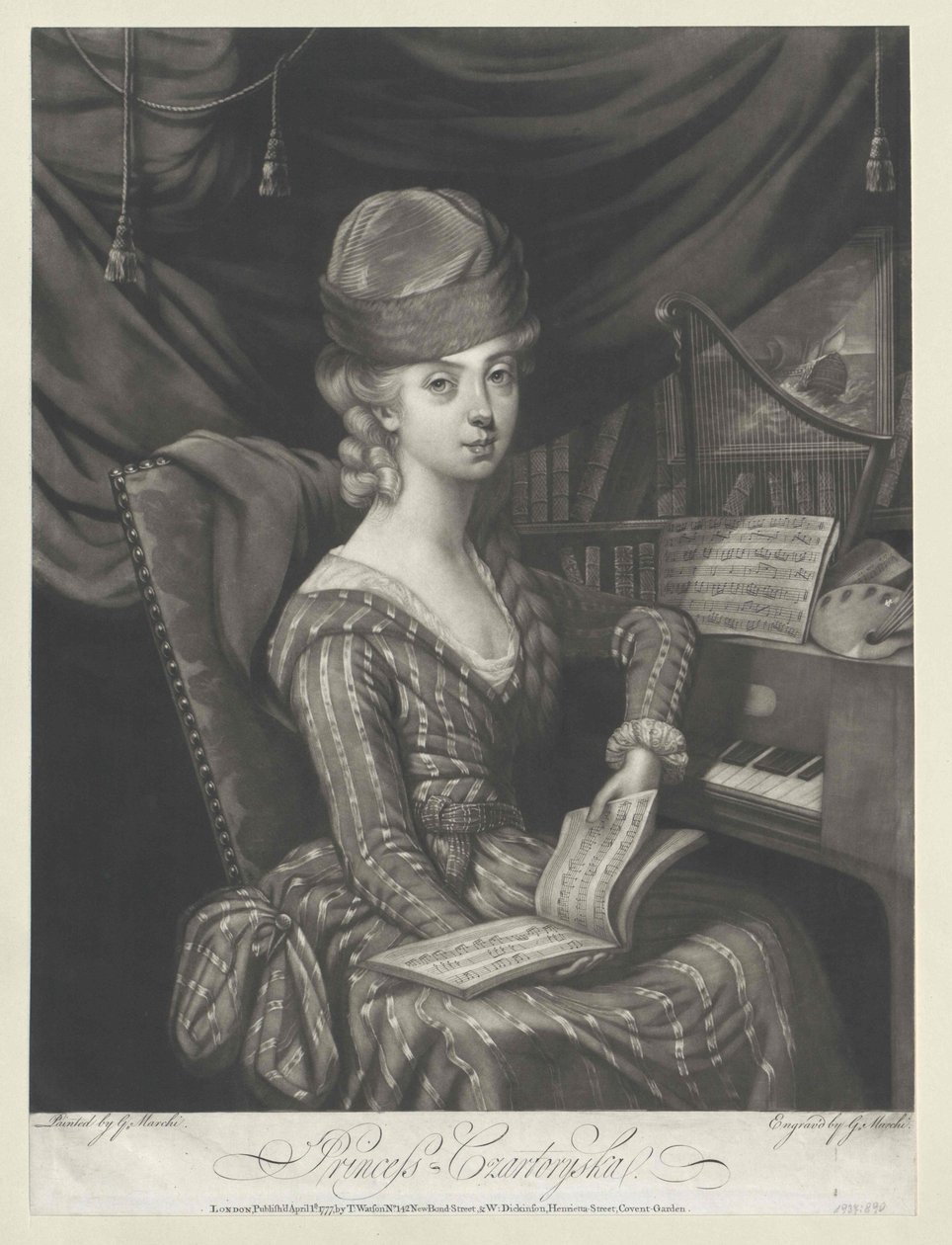 Maria Anna principessa Czartoryska da Artist Unknown