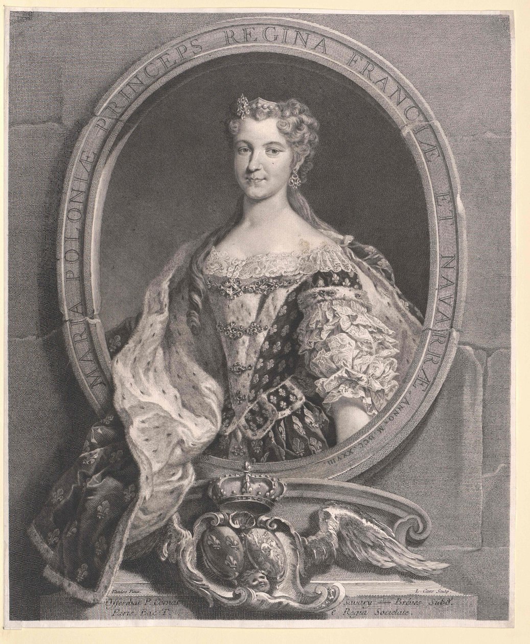 Maria Leszczynska da Artist Unknown