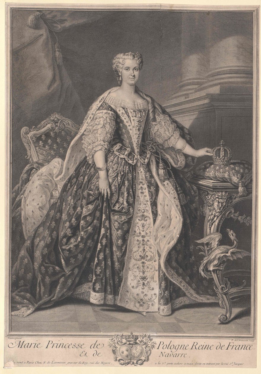 Maria Leszczynska da Artist Unknown