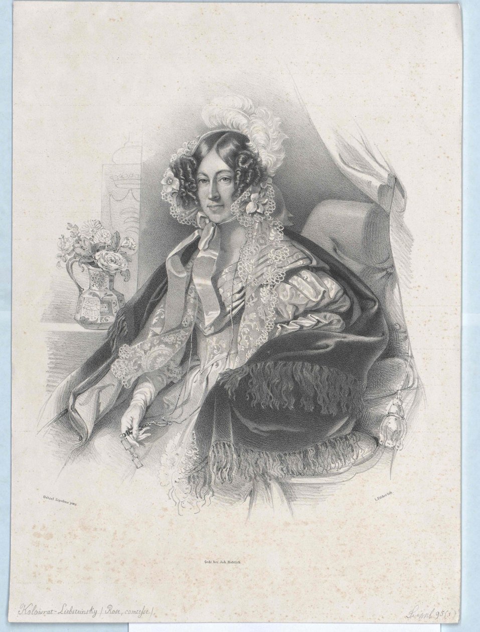Maria Rosa contessa Kinsky von Wchinitz e Tettau da Artist Unknown