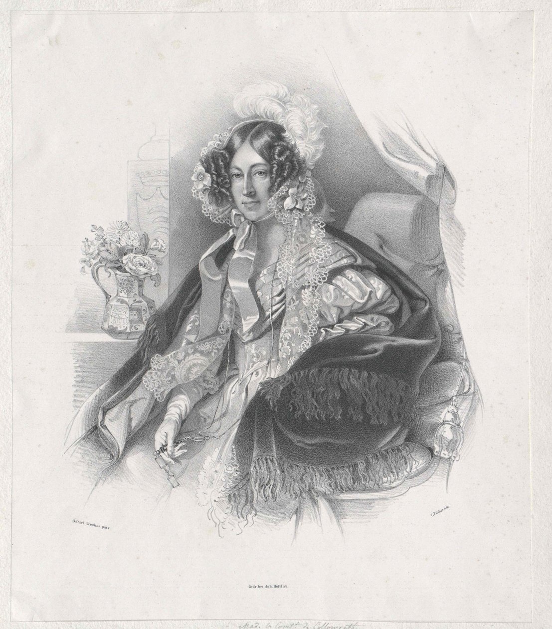 Maria Rosa contessa Kinsky von Wchinitz e Tettau da Artist Unknown